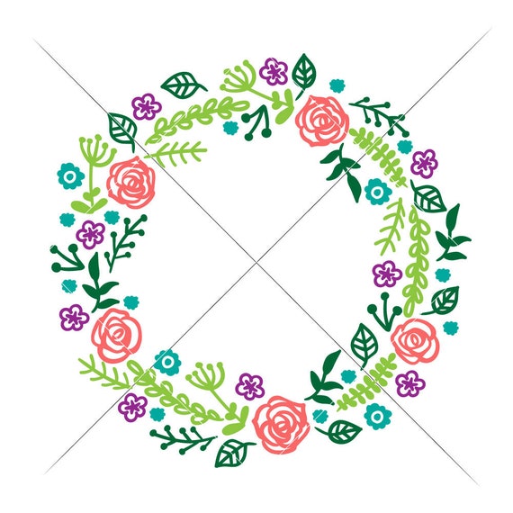 Download Visual Arts Commercial Use Digital Design Rose Wreath Monogram Frame Laurel Svg Dxf Files For Cutting Machines Like Silhouette Cameo And Cricut Printing Printmaking