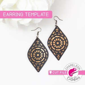 Download Butterfly Wing Earring Template Cut File Design Svg For Faux Etsy