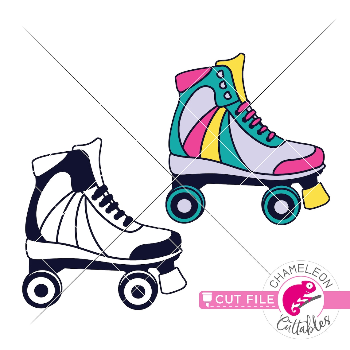 Roller Skates SVG Skate SVG Skating File Retro Svg Design Etsy
