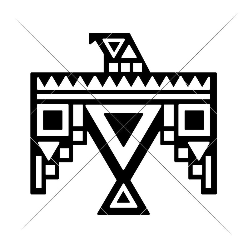 Download Eagle With Aztec Pattern Mandala 2 Svg Dxf Png Files For Cutting Machines Like Silhouette Cameo