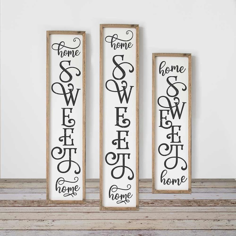 Download Home sweet Home Farmhouse SVG 3 vertical files for long ...