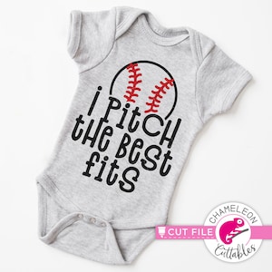 Eu proponho os melhores ajustes, bebê, design de camisa, beisebol, arquivo SVG para máquinas de corte, Silhouette Cameo, Cricut, design digital para uso comercial