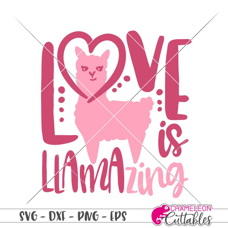 Download Love is llamazing Valentine's Day Llama Kids SVG dxf | Etsy