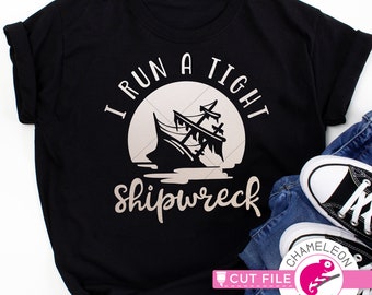 Je lance une épave, SVG pour chemise, drôle, conception de cercle, fichier png dxf pour camée silhouette, Cricut, conception numérique à usage commercial