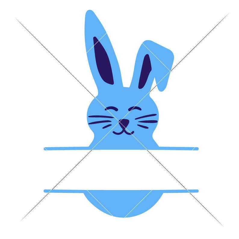 Download Easter Bunny split Design for Name Boys SVG dxf Files for ...