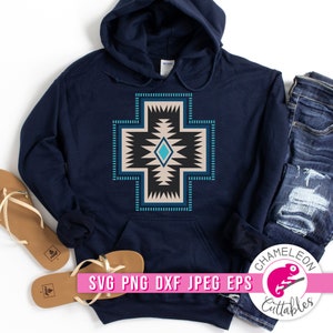 SVG, PNG, Dxf, Jpeg, Southwestern Cross design Svg, Aztec Design, Native, Svg cut file and Sublimation png, Commercial Use Digital Design