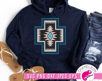 SVG, PNG, Dxf, Jpeg, Southwestern Cross design Svg, Aztec Design, Native, Svg cut file and Sublimation png, Commercial Use Digital Design