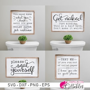 SVG, PNG, DXF, Jpeg, badkamer minibundel, badkamer teken bestanden, grappig huis, Svg-bestand knippen en sublimatie png, commercieel gebruik digitaal ontwerp