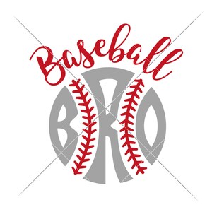 Commercial Use Digital Design Baseball Bro Sports Brother SVG eps dxf png Files for Cutting Machines like Silhouette Cameo and Cricut