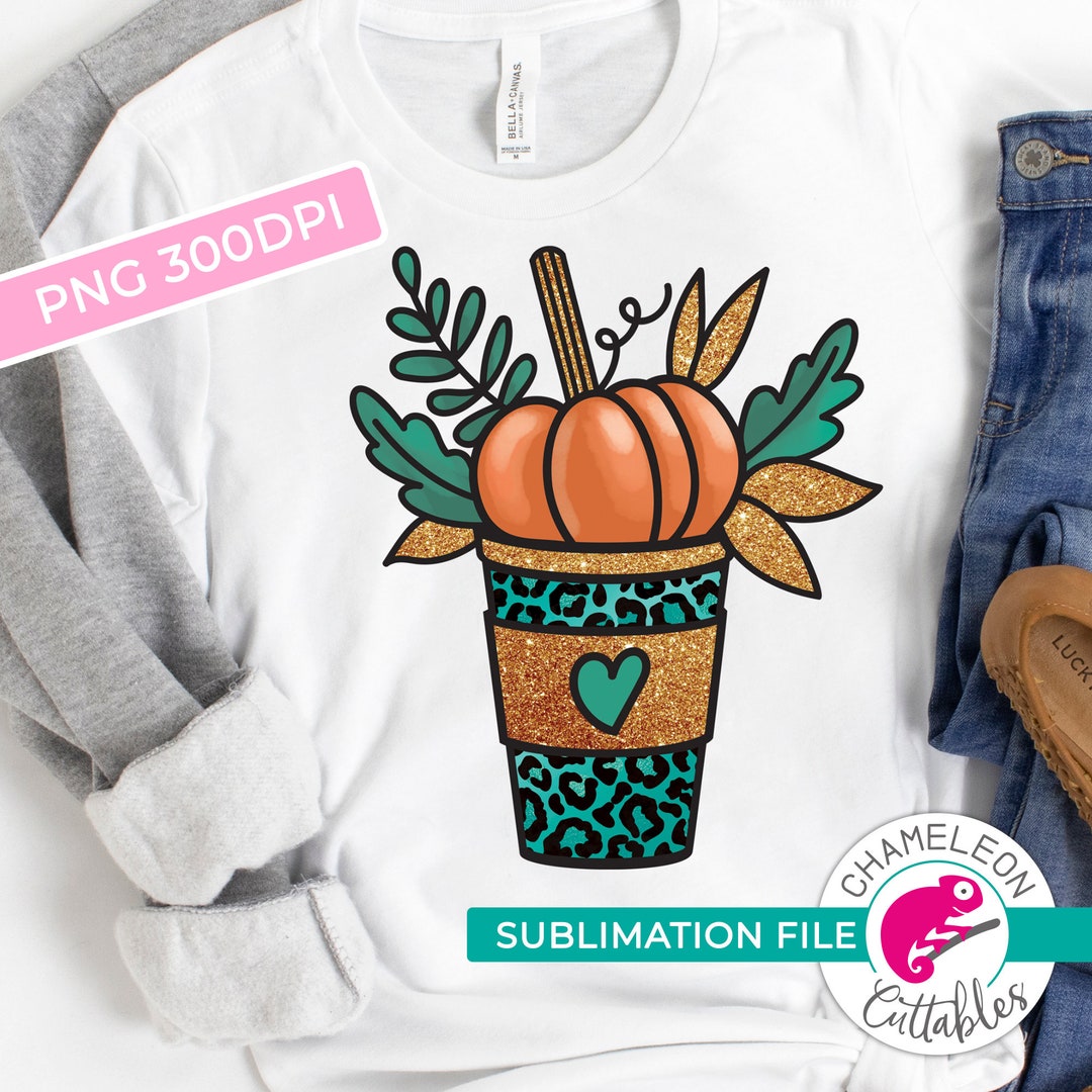 Pumpkin Spice Latte PNG, SUBLIMATION DESIGN, Fall Pumpkin Png ...