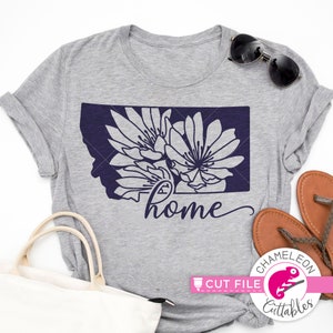 Montana state flower, Bitterroot, home, SVG, png, File for Cutting Machine, Silhouette Cameo, Cricut, Commercial Use Digital Design