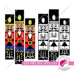 Letrero de porche de Cascanueces, Navidad, SVG, archivos verticales para plantillas de vinilo, letrero largo para puerta de entrada, máquina de corte, diseño digital para uso comercial
