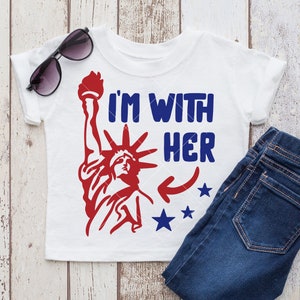Estou com a estátua da Liberdade do 4 de julho Arquivo SVG dxf para máquinas de corte como Silhouette Cameo e Cricut, Design digital para uso comercial