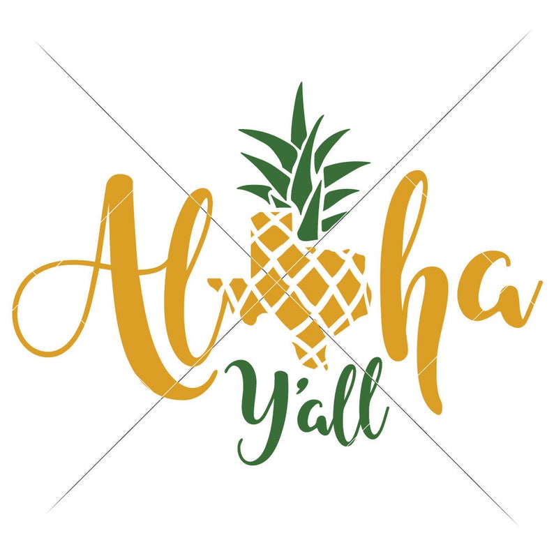 Download Aloha Texas Summer Pineapple SVG dxf png eps Files for | Etsy