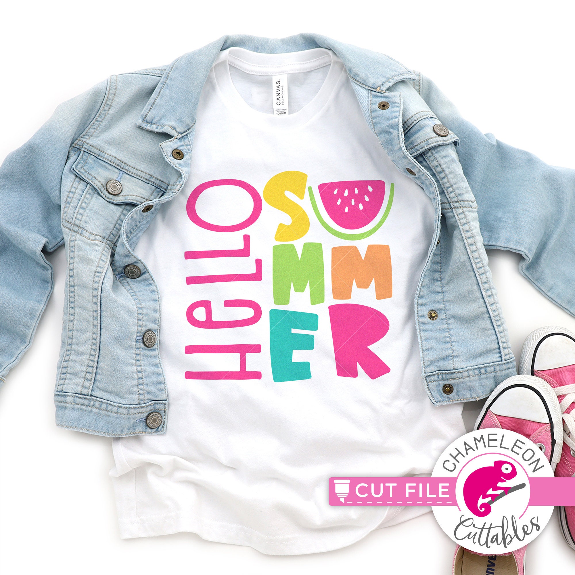 Download Hello Summer Watermelon SVG dxf png eps girl kids File | Etsy