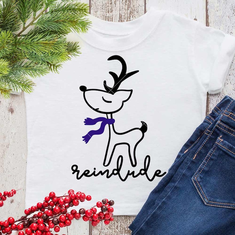 Download Reindude Reindeer boy Christmas SVG eps dxf png Files for ...
