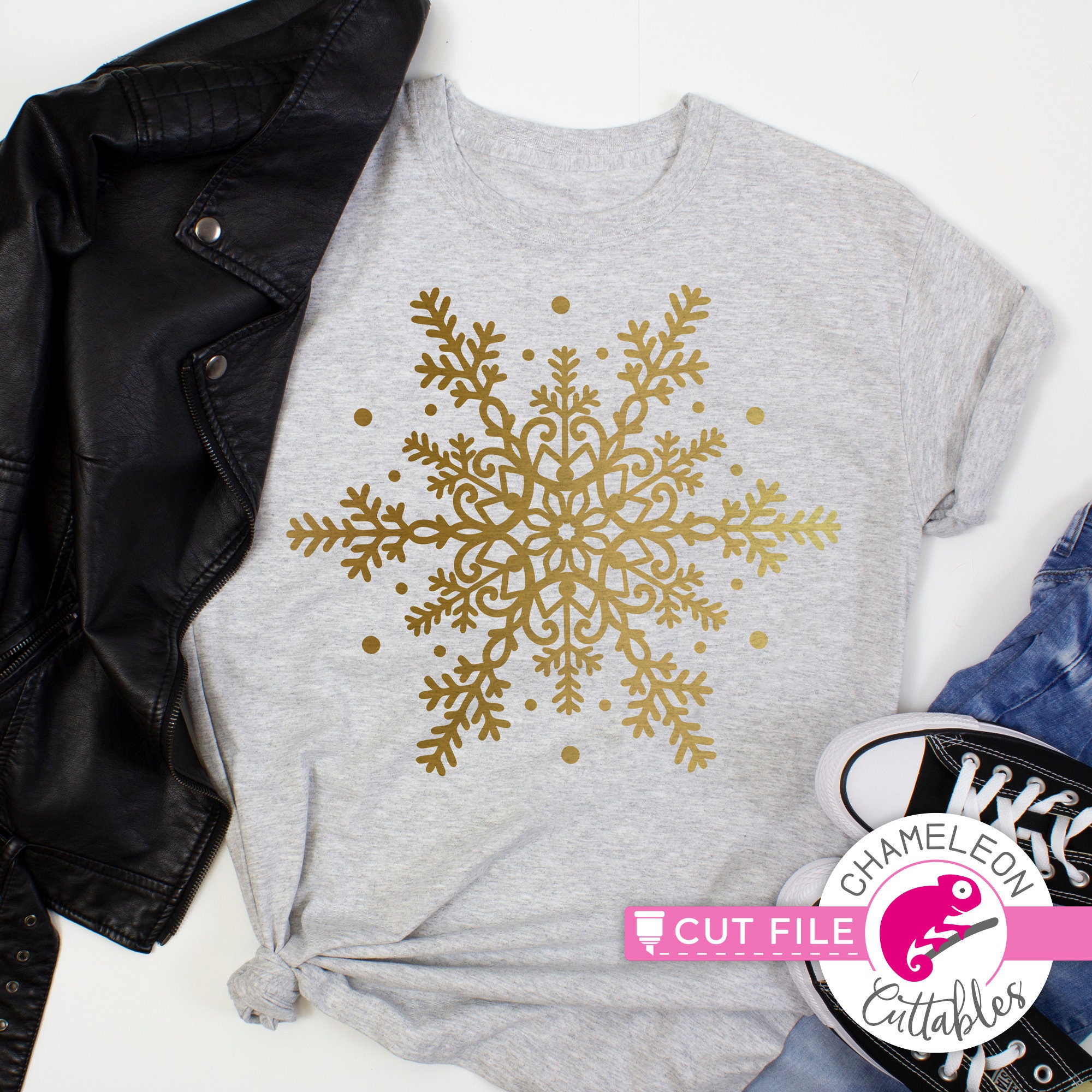 Download Snowflake Mandala Svg Design Christmas Svg Winter Cut File Etsy
