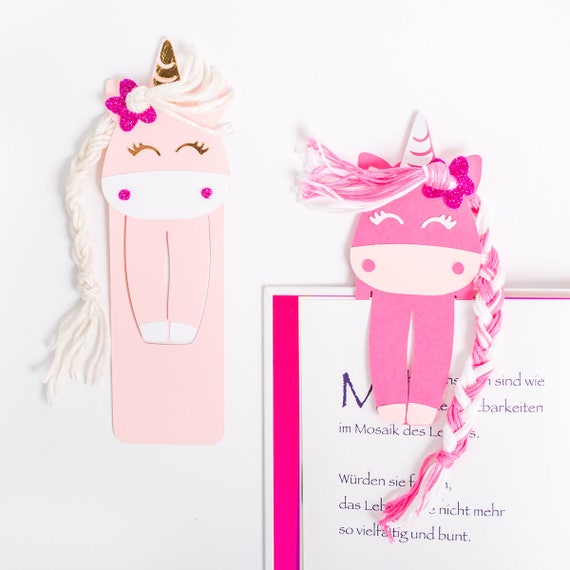 Einhorn Lesezeichen Vorlage magische SVG Dxf Png-Dateien für | Etsy