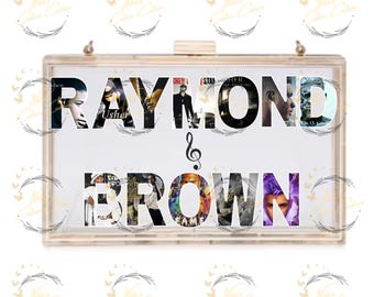 R & B Tour Inspired Purse, Raymond and Brown Bag, Chris Brown and Usher Bag, Stadium Approved Handbag, Concert Handbag, Clear Clutch
