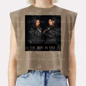 The Boy Is Mine Muscle Tee | R&B Icons Graphic Crop | Brandy and Monica Inspired Shirt | Vintage Style Graphic Tee