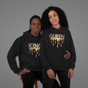 Couples Hoodie| King and Queen Hoodie| Couples Valentine Hoodie| Drip Shirt| Drip Hoodie| Empowered| King Hoodie| Queen Hoodie