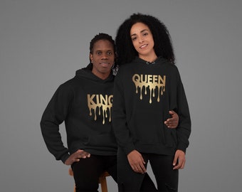 Couples Hoodie| King and Queen Hoodie| Couples Valentine Hoodie| Drip Shirt| Drip Hoodie| Empowered| King Hoodie| Queen Hoodie