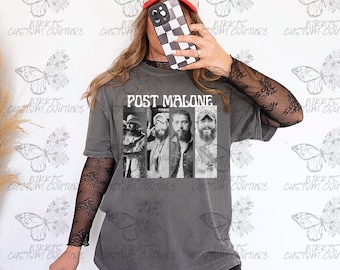 Post Malone Inspired Vintage Comfort Colors Shirt, Post Malone Tour Shirt, Post Malone Concert Tee, Posty Shirt, Country Shirt