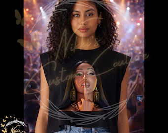 Cardi Shirt, Little Miss Drama, Cardi Crop Top, Muscle Crop Tee, Cardi Merch Top, Hip Hop Streetwear Tee, Concert Outfit