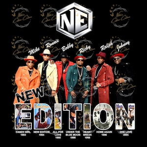 New Edition Off The Shoulder Shirt | The New Edition Way Tour Sweatshirt | Concert Fan Shirt | Vintage Style Graphic Tee | New Edition Merch image 10
