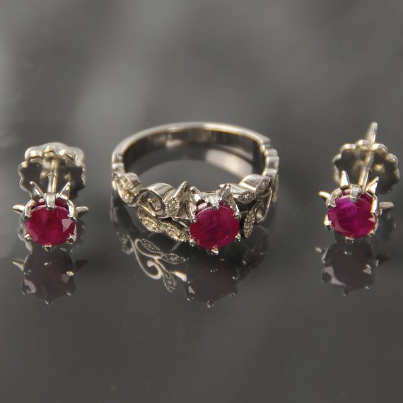 ruby jewelry set