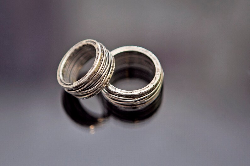 His and his ring Gay promise ring set Gay couple ring set Etsy