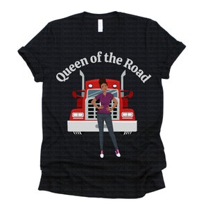 Lady Trucker | Female Trucker | Truck Driving Shirt | Truck Drivers | Short-Sleeve Unisex T-Shirt