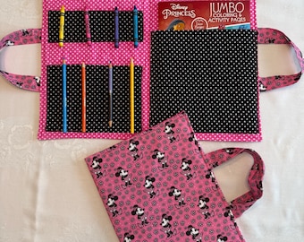 Coloring Book Art Supply Tote-Minnie Mouse