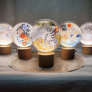 Korean art, Korean traditional art, art lamp, Korean lamp, room decor, korea artwork, Korea folk art, korea, Unique, unique gifts