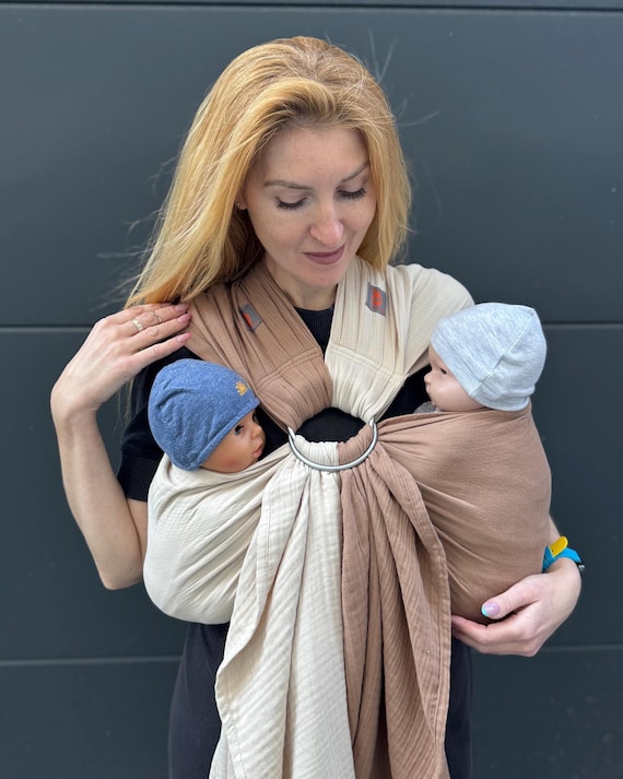 Mesh Baby Carrier Twin Ring Sling, Twins Baby Carrier, Twins Sling