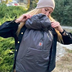 Funda portabebés de invierno, extensor de portabebés, funda para portabebés de maternidad, funda portabebés, funda portabebés impermeable menta, Tragecover