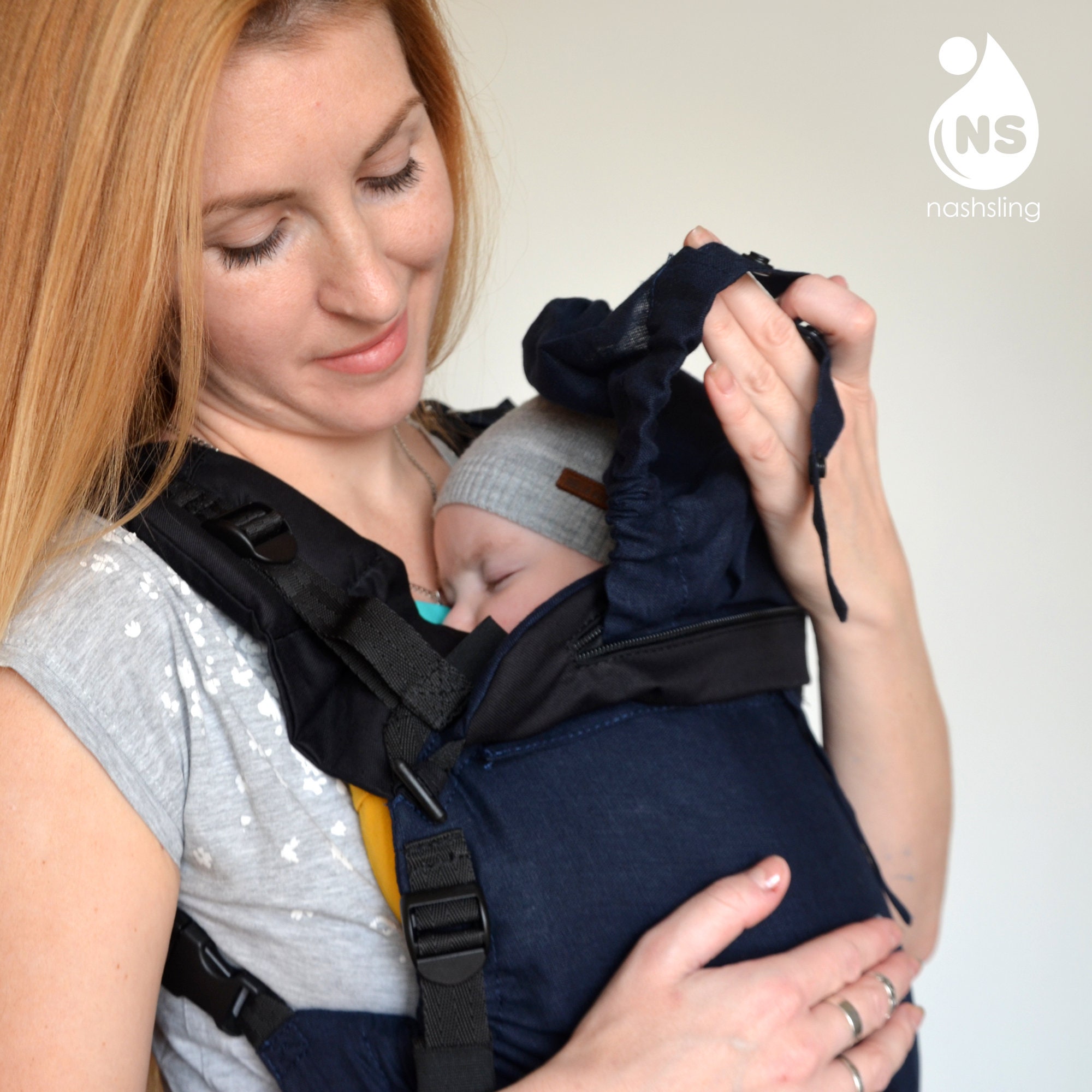 Linen Baby Carrier for newborns and todlers Newborn Carrier Etsy