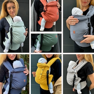 Portabebés para recién nacidos, Portabebés con hebilla completa, Nashsling Combi Light, Portabebés de punto, Portabebés de algodón, Regalo para mamá primeriza