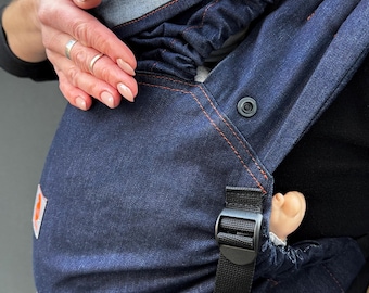 Denim Porte-bébé, Combi Porte-bébé, Porte-bébé pour nouveau-nés et tout-petits, Portage, Porte-bébé Nashsling Combi, Porte-Jeans