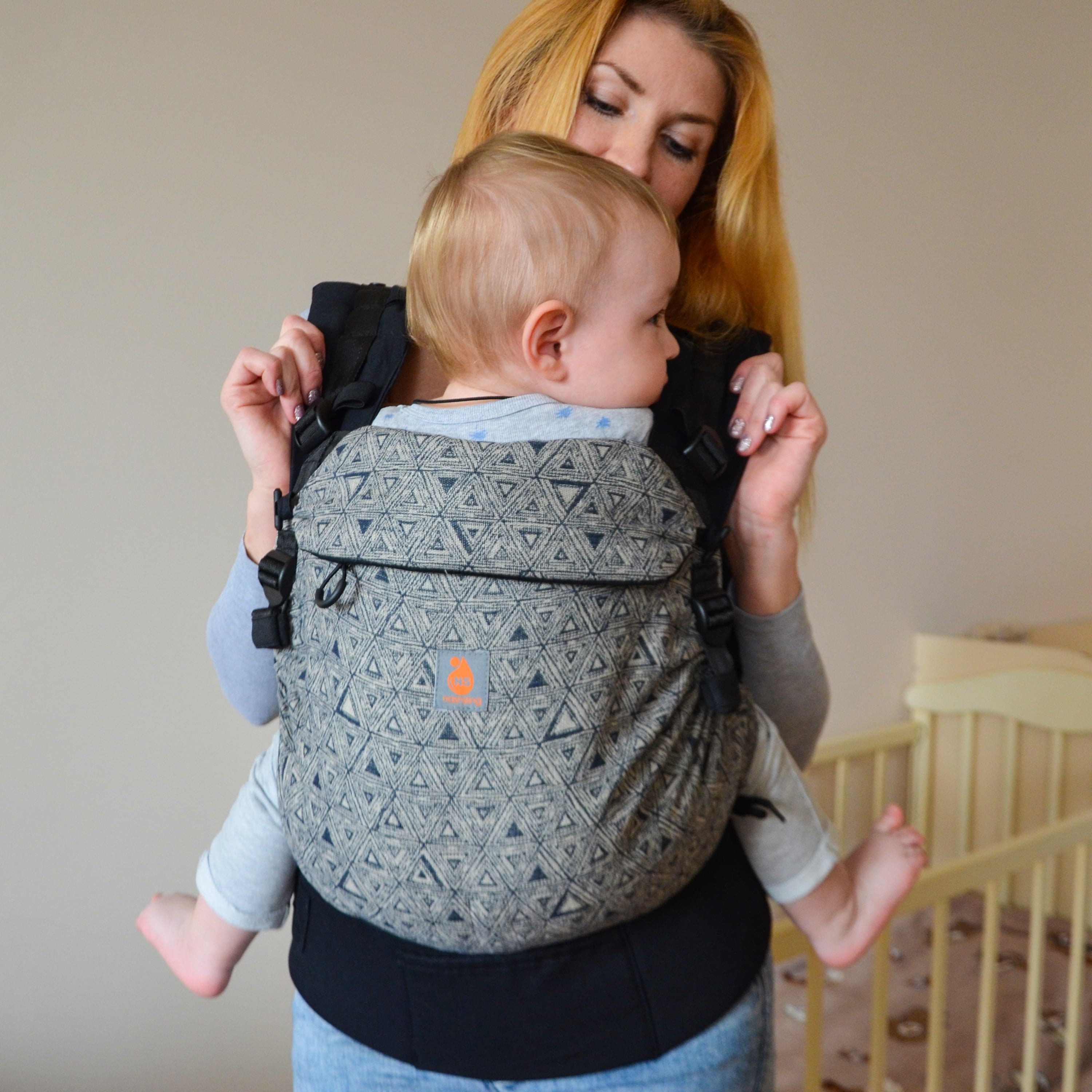 Linen Baby Carrier for newborns and todlers Newborn Carrier Etsy