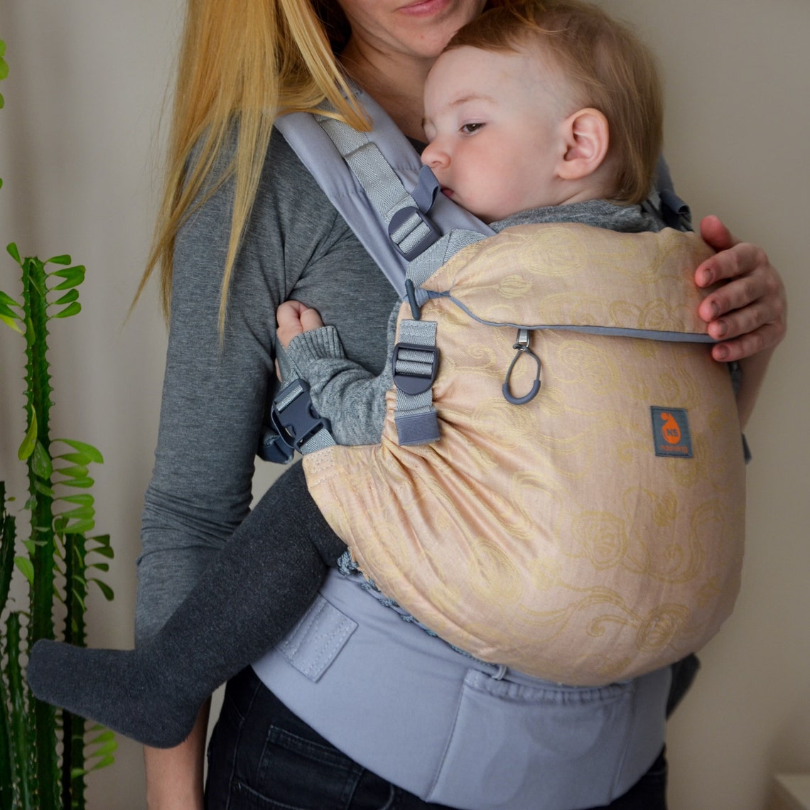 Linen Baby Carrier for newborns and todlers Newborn Carrier Etsy