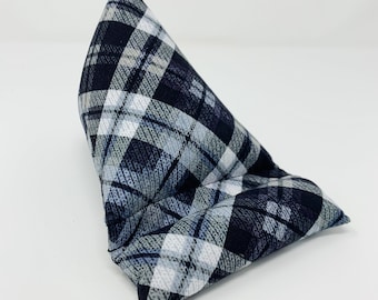 Weighted Phone Stand (Gray & Black Plaid) Phone Stand, Phone Pillow Stand, Phone Prop, Phone Kickstand