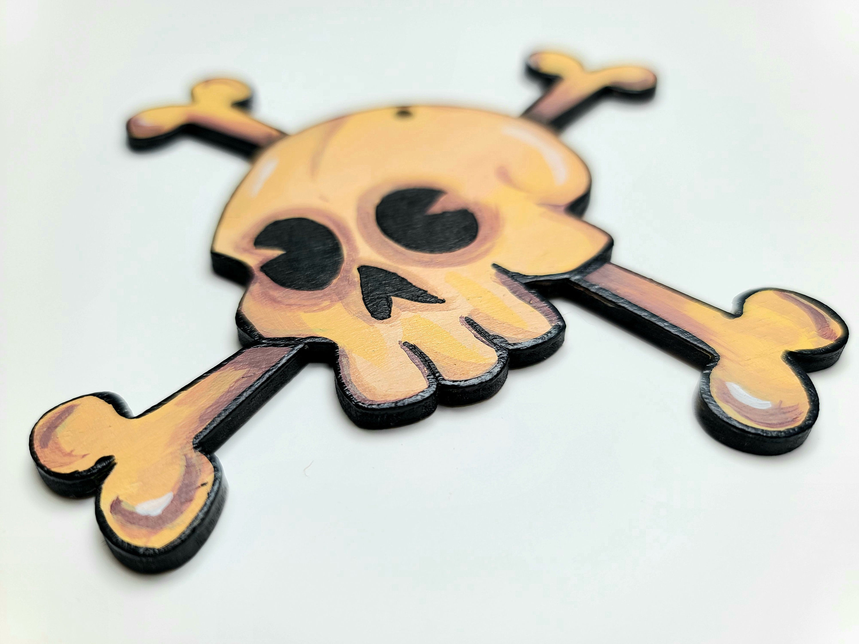 Rubber Hose Skull and Crossbones Ornament-vintage Cartoon