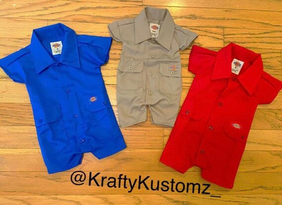 Baby Dickies Shorts Romper - Etsy Australia