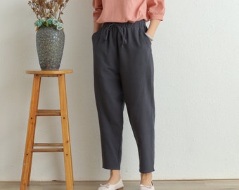 Pantalon en coton plus lourd pour l'hiver/l'automne, pantalon chaud ample à jambes larges, je peux fabriquer tous les pantalons en tissu épais