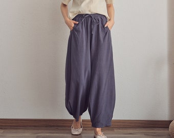 Winter/Fall Heavier Cotton Pant Loose Wide Leg Warm Pants , I can make All Pants in thick cloth