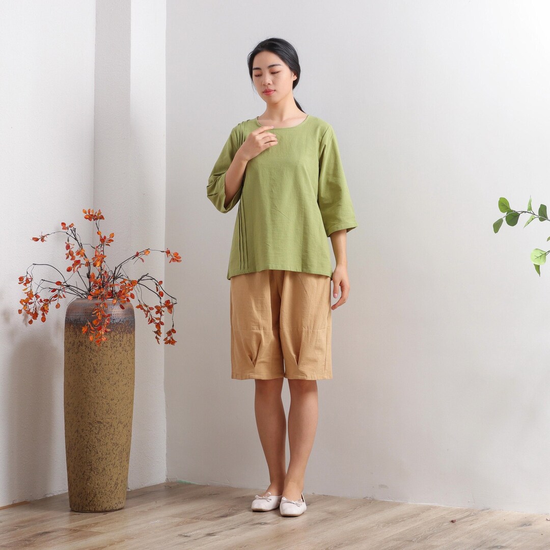Womens Premium Cotton Half Sleeve Tops
