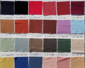 this is a fabric samples 34 colors