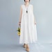 Women Cotton dresses Sleeveless Midi dress long Sundress loose Robes casual Shirt Dress Customized plus size dress boho Linen