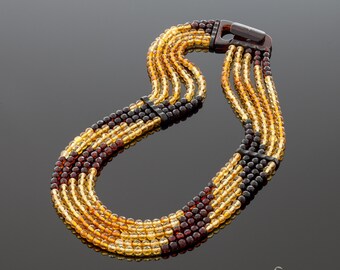 Amber necklace "Queen sunbeam"